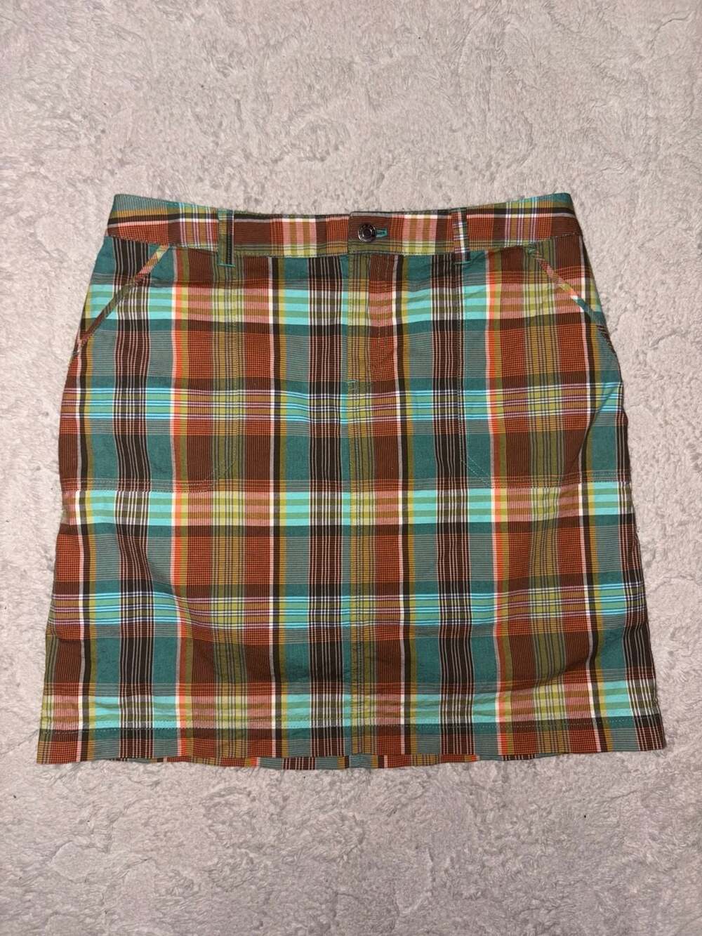 Vintage Christopher & Banks Fall MulticolorPlaid Skort 🍂